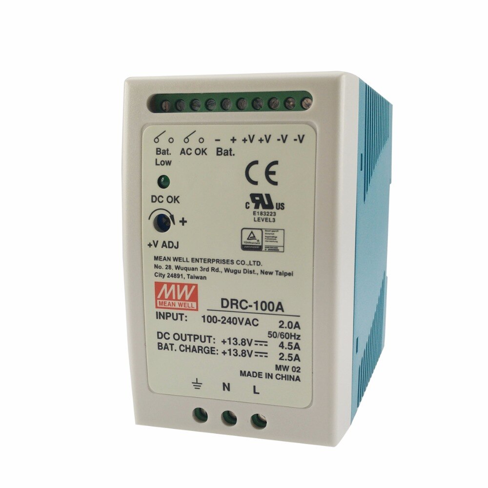 Fuente de poder Riel Din 12V, 100W con Cargador de BaterÃa Fuente de poder Riel Din 12V, 100W con Cargador de BaterÃa